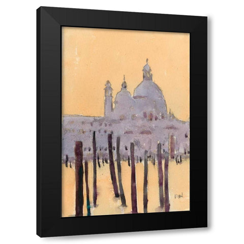 Venice Watercolors VIII Black Modern Wood Framed Art Print by Dixon, Samuel