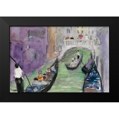 Venice Watercolors IX Black Modern Wood Framed Art Print by Dixon, Samuel