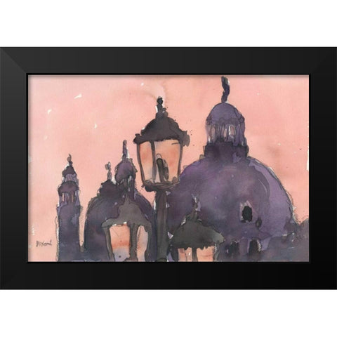 Venice Watercolors XI Black Modern Wood Framed Art Print by Dixon, Samuel