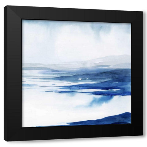 Crystallized Lagoon II Black Modern Wood Framed Art Print with Double Matting by Popp, Grace
