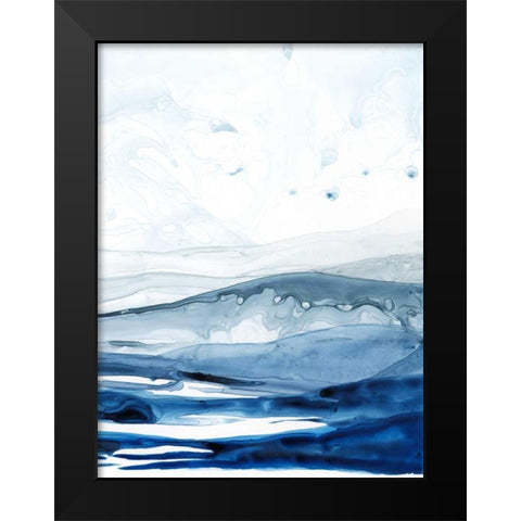 Azure Arctic II Black Modern Wood Framed Art Print by Popp, Grace