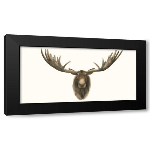 Moose Bust Black Modern Wood Framed Art Print by Popp, Grace