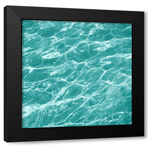 Ripple I Black Modern Wood Framed Art Print with Double Matting by Zarris, Chariklia