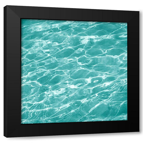 Ripple II Black Modern Wood Framed Art Print with Double Matting by Zarris, Chariklia