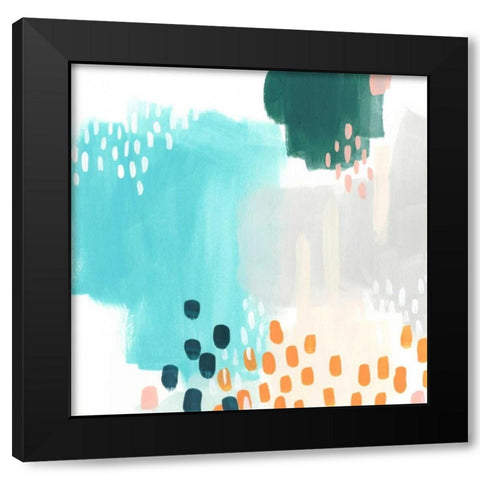 Precept VI Black Modern Wood Framed Art Print with Double Matting by Vess, June Erica