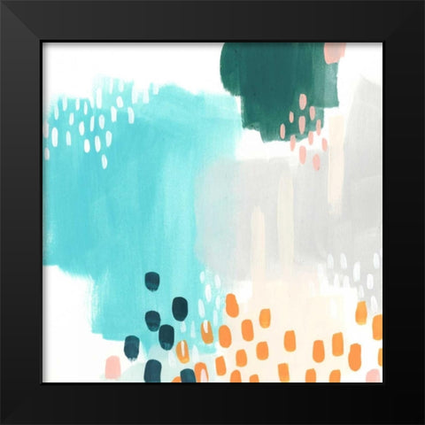 Precept VI Black Modern Wood Framed Art Print by Vess, June Erica