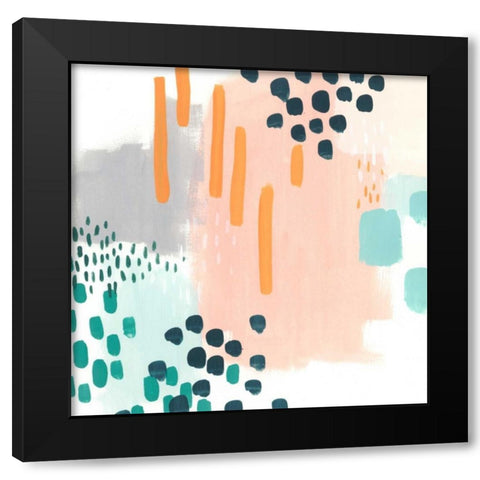 Precept VII Black Modern Wood Framed Art Print with Double Matting by Vess, June Erica
