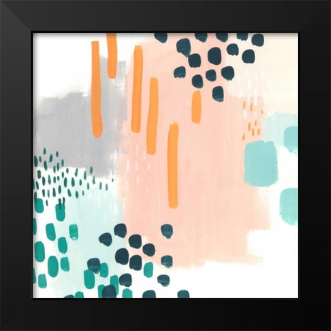 Precept VII Black Modern Wood Framed Art Print by Vess, June Erica
