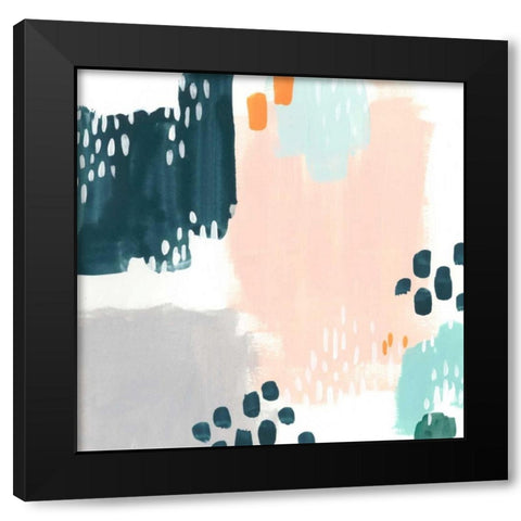 Precept IX Black Modern Wood Framed Art Print by Vess, June Erica