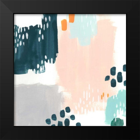 Precept IX Black Modern Wood Framed Art Print by Vess, June Erica