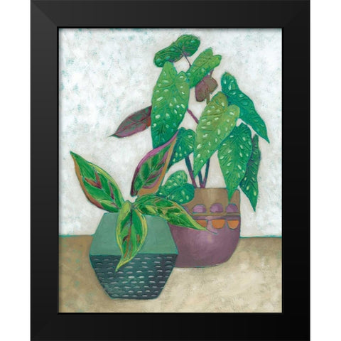 House Garden II Black Modern Wood Framed Art Print by Zarris, Chariklia