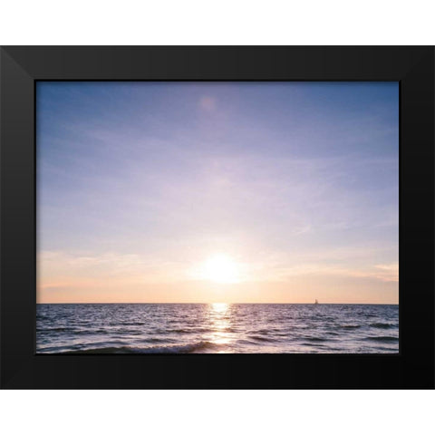 South Florida II Black Modern Wood Framed Art Print by Mead, Adam