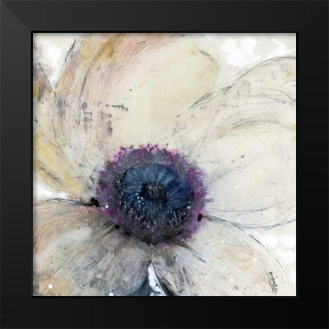 Flower Flow II Black Modern Wood Framed Art Print by OToole, Tim