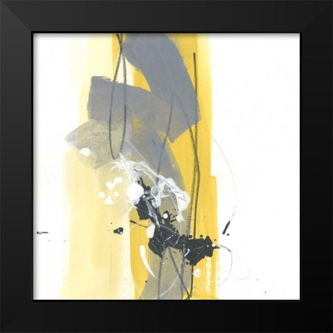 Catch Phrase I Black Modern Wood Framed Art Print by Vess, June Erica