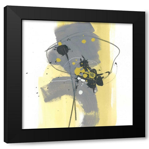 Catch Phrase II Black Modern Wood Framed Art Print with Double Matting by Vess, June Erica