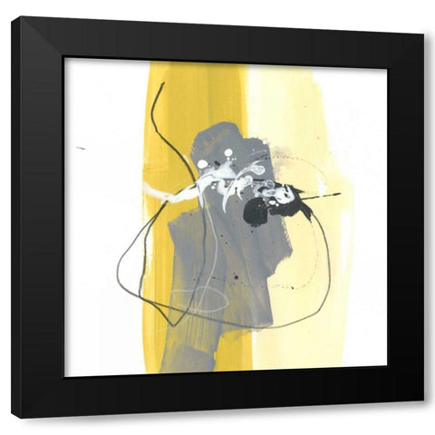 Catch Phrase III Black Modern Wood Framed Art Print by Vess, June Erica