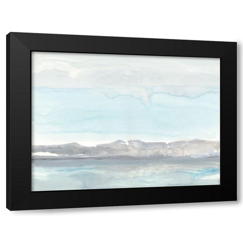 Grey Horizon  Black Modern Wood Framed Art Print with Double Matting by Delamater, Rob