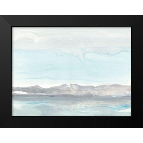 Grey Horizon  Black Modern Wood Framed Art Print by Delamater, Rob