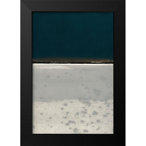 Horizon Indigo Black Modern Wood Framed Art Print by Delamater, Rob
