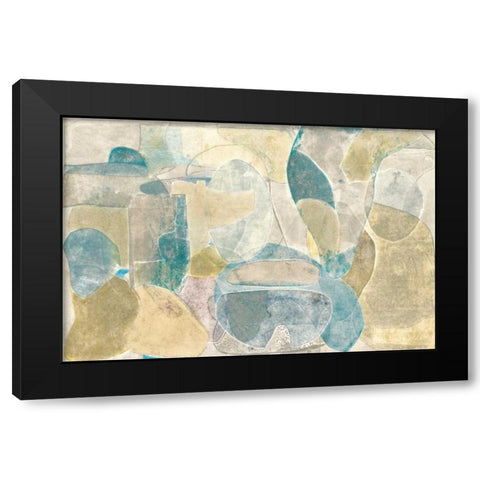 Sea Glass II Black Modern Wood Framed Art Print by Delamater, Rob