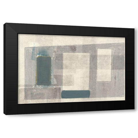 Piazza Black Modern Wood Framed Art Print with Double Matting by Delamater, Rob