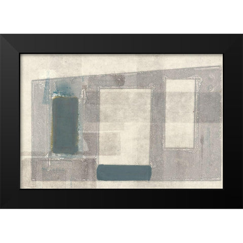 Piazza Black Modern Wood Framed Art Print by Delamater, Rob