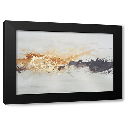 Kinetic Horizon II Black Modern Wood Framed Art Print with Double Matting by Vess, June Erica
