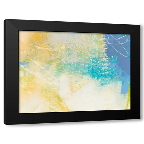 Blue Lux I Black Modern Wood Framed Art Print by Jachimiec, Sue
