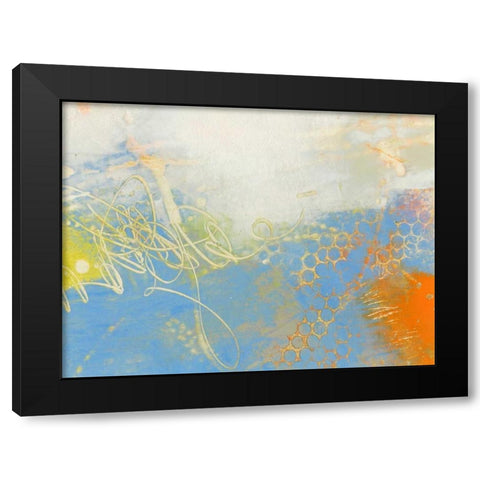 Blue Lux II Black Modern Wood Framed Art Print with Double Matting by Jachimiec, Sue