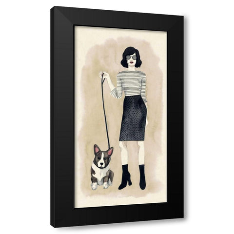 The Best Accessory I Black Modern Wood Framed Art Print by Popp, Grace