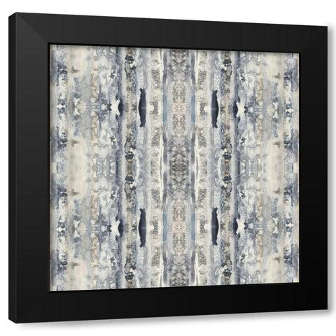 Mirrored Strata II Black Modern Wood Framed Art Print with Double Matting by Goldberger, Jennifer