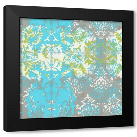 Decorative Overlay I Black Modern Wood Framed Art Print with Double Matting by Goldberger, Jennifer