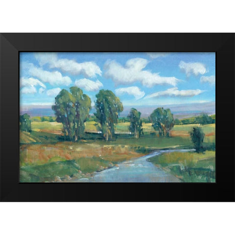 Lazy River Day I Black Modern Wood Framed Art Print by OToole, Tim