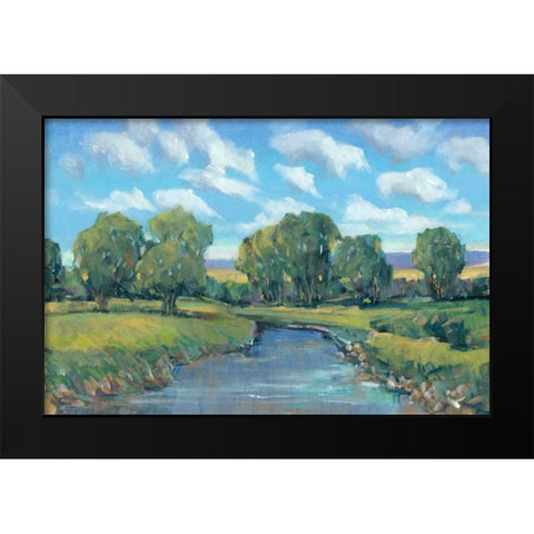 Lazy River Day II Black Modern Wood Framed Art Print by OToole, Tim