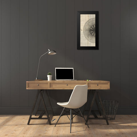 Cross Cut IV Left Black Modern Wood Framed Art Print by Butler, John
