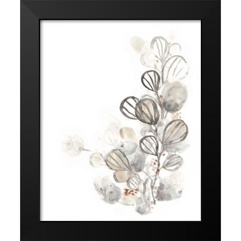 Neutral Botany I Black Modern Wood Framed Art Print by Vess, June Erica