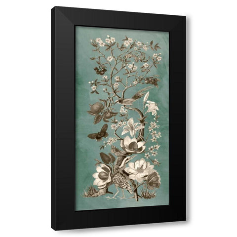 Chinoiserie Patina II Black Modern Wood Framed Art Print by McCavitt, Naomi