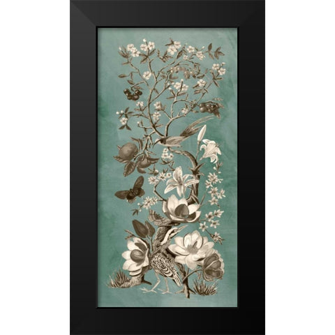 Chinoiserie Patina II Black Modern Wood Framed Art Print by McCavitt, Naomi