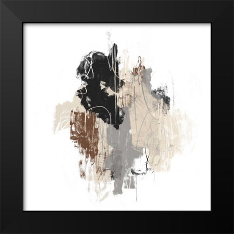 Missive II Black Modern Wood Framed Art Print by Vess, June Erica