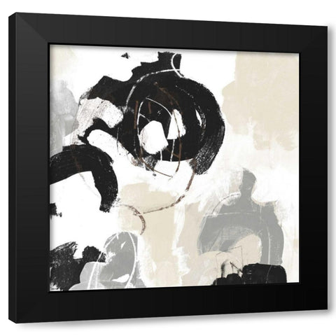 Missive III Black Modern Wood Framed Art Print with Double Matting by Vess, June Erica