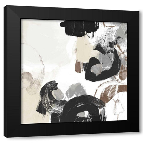 Missive IV Black Modern Wood Framed Art Print with Double Matting by Vess, June Erica