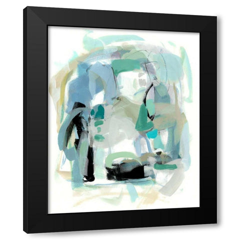 Sweet Spring III Black Modern Wood Framed Art Print with Double Matting by Long, Christina