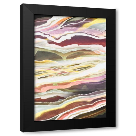 Warm Minerals II Black Modern Wood Framed Art Print with Double Matting by Popp, Grace