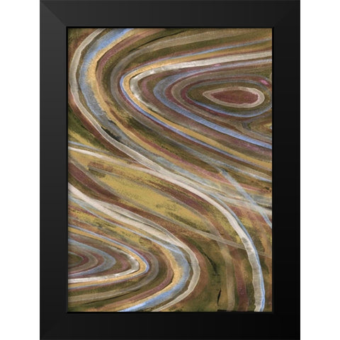 Mineral Overlay I Black Modern Wood Framed Art Print by Ludwig, Alicia