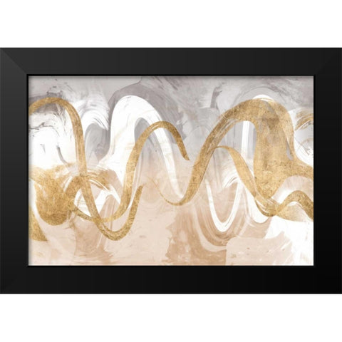 Infinite Swirl I Black Modern Wood Framed Art Print by Jennifer Goldberger