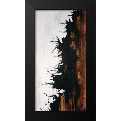 Give Or Take I Black Modern Wood Framed Art Print by Douglass, Farrell