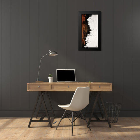 Give Or Take II Black Modern Wood Framed Art Print by Douglass, Farrell