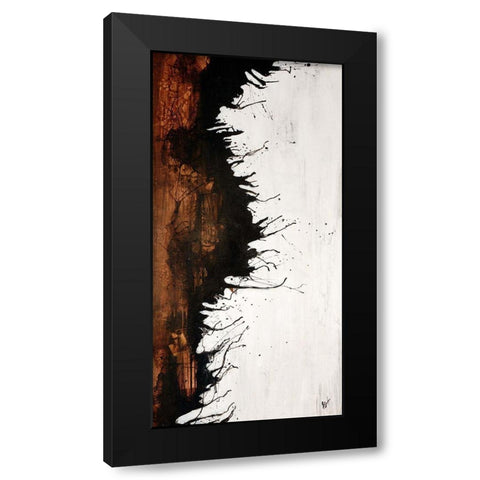 Give Or Take II Black Modern Wood Framed Art Print with Double Matting by Douglass, Farrell