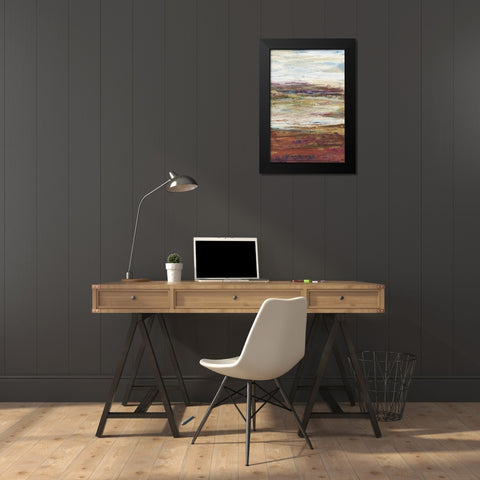 Plum Vista III Black Modern Wood Framed Art Print by OToole, Tim