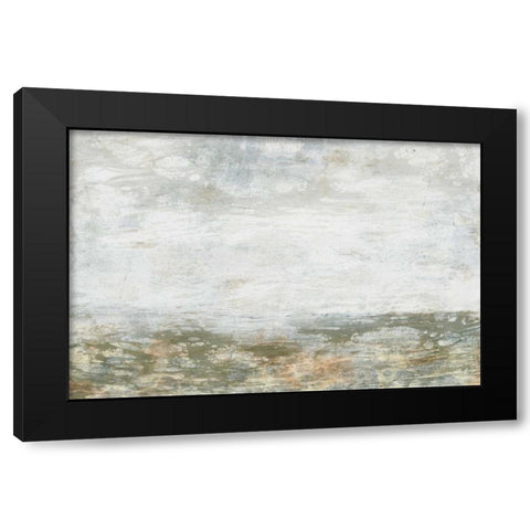 Neutral Horizon I Black Modern Wood Framed Art Print with Double Matting by Goldberger, Jennifer